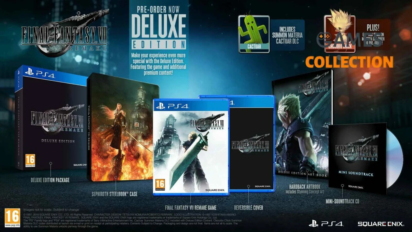 Final fantasy rebirth deluxe edition. FF 7 Remake ps4 Делюкс издание. Final Fantasy 7 Deluxe Edition ps4. Final Fantasy VII Remake Deluxe Edition ps4. PLAYSTATION 4 Final Fantasy VII Final Edition.