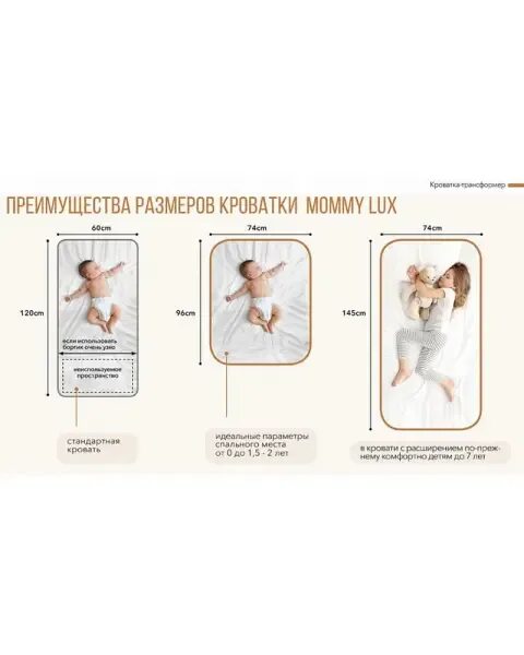 Mommy lux инструкция по сборке Детская кроватка-трансформер Happy baby Mommy lux Белый купить в Москве по низки