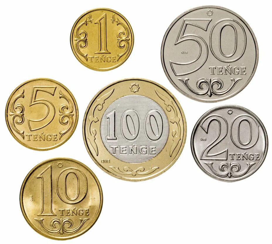 13000 тенге в рублях. Разменные монеты Казахстана. Набор семи монет Казахстана 2020.
