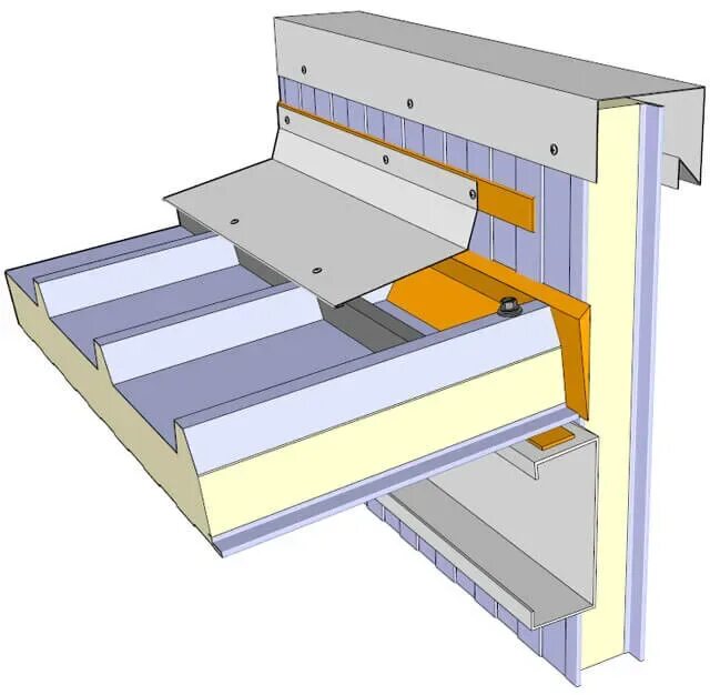 Узел парапета плоской кровли сэндвич-панели. Узел фартука парапета кровли. Парапетный фартук узел крепления. Фальц на парапете. Парапетный фартук