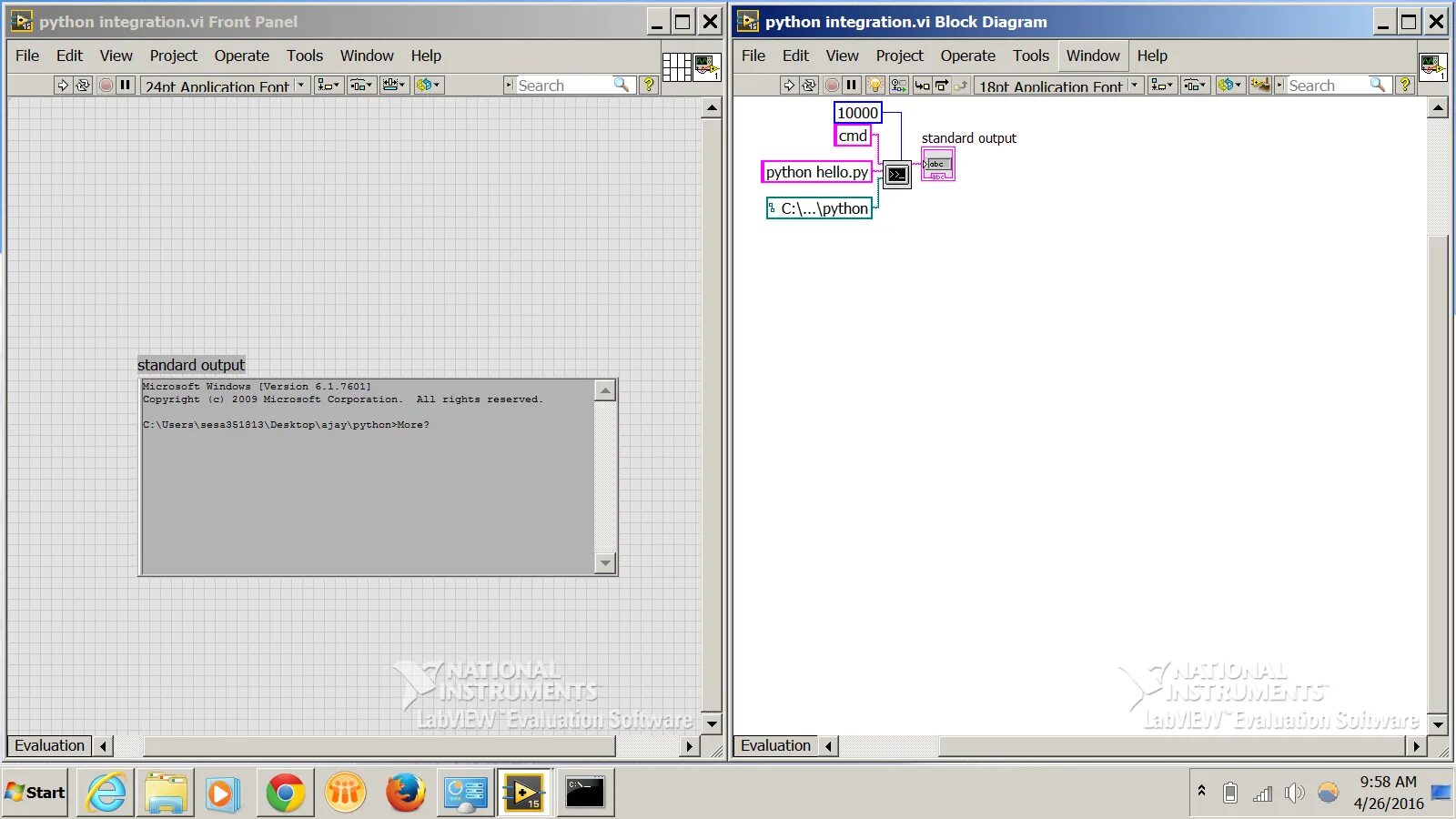 Python integration. Python labview. скрипт питон.