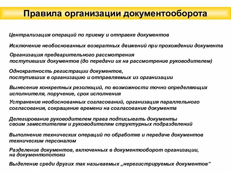 Регламенты работы аппарата управления