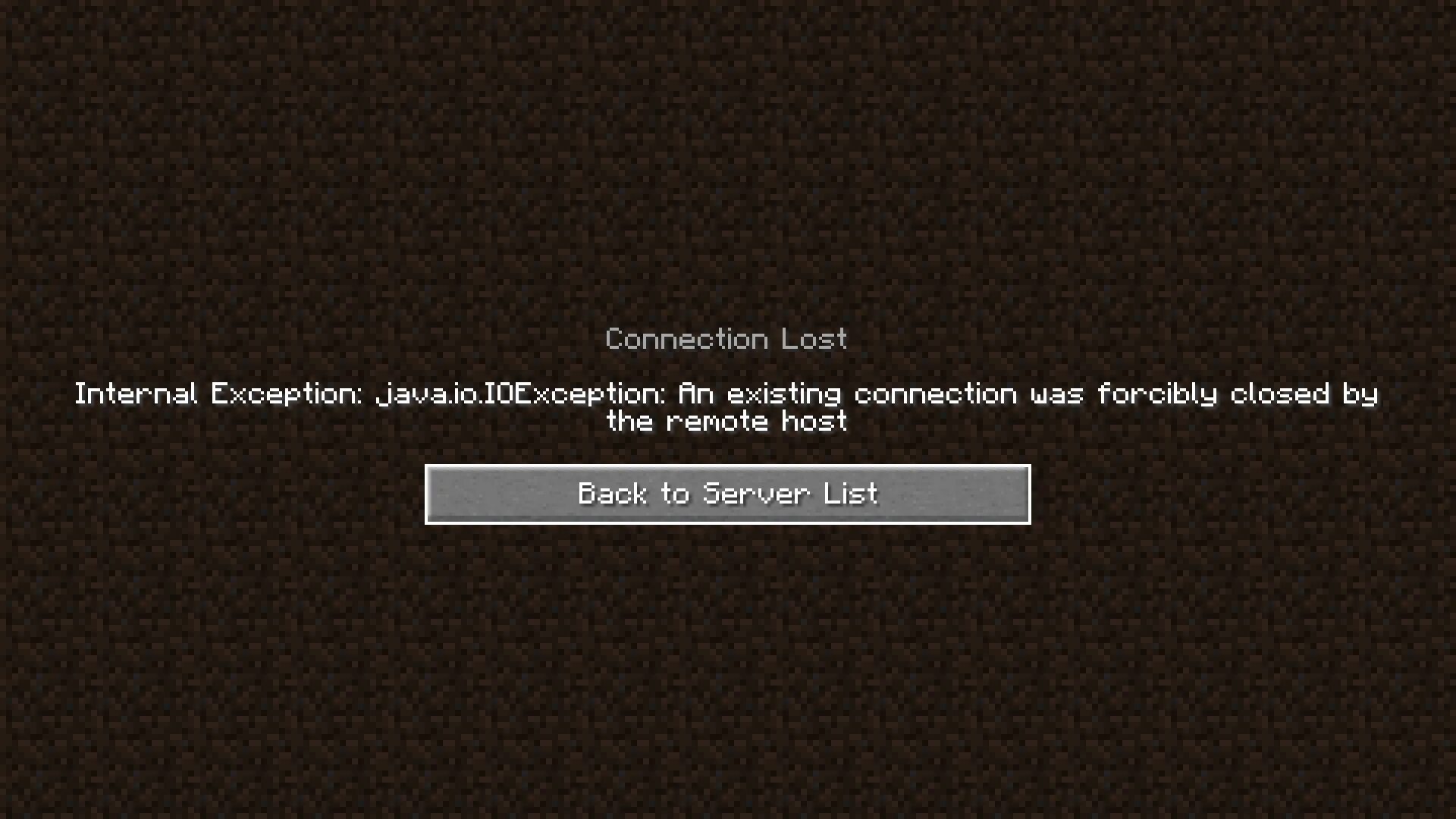 Network exception