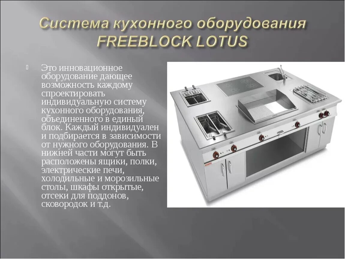 Система кухонного оборудования FREEBLOCK. Оборудование и инвентарь горячего цеха. Техническое оснащение для приготовления блюд. Инновационное оборудование горячего цеха. Мдк питание