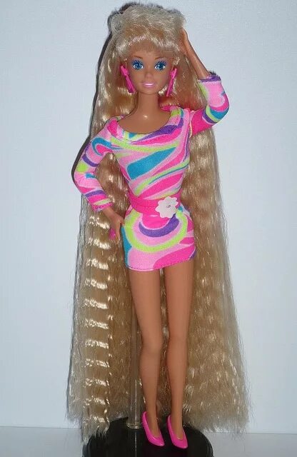 Куклы 90 купить. Барби totally hair 1991. Кукла Барби 90-х годов с длинными волосами. Барби с длинными волосами 90-х. Кукла Барби с длинными волосами 90-х.