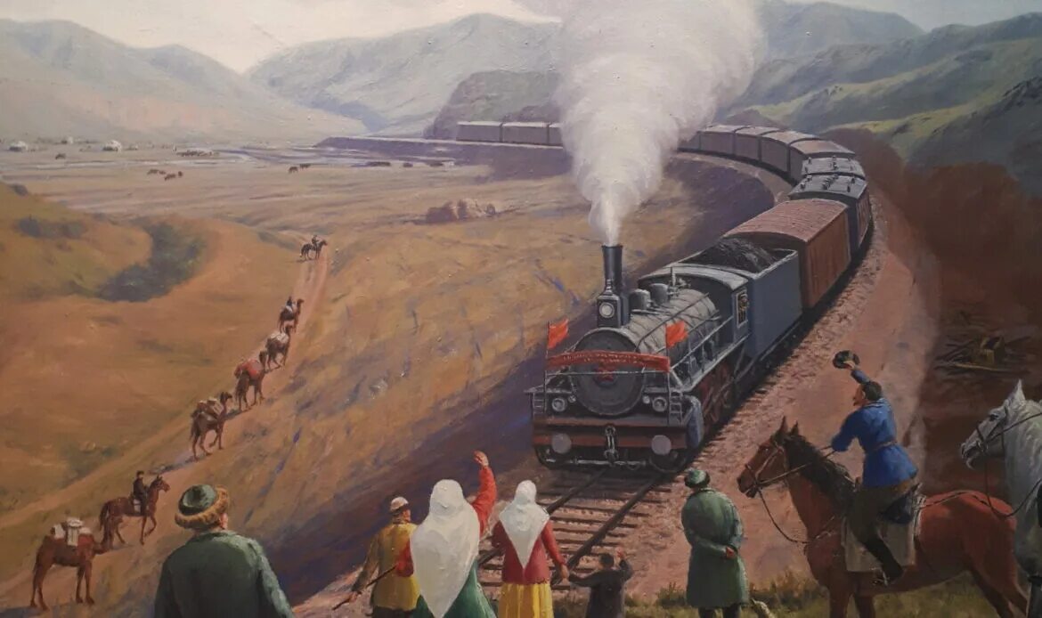 Первой железной дорогой соединили. Турксиб картина а.Кастеева. Туркестано-Сибирская железная дорога (Турксиб). Турксиб магистраль. Турксиб это в СССР.