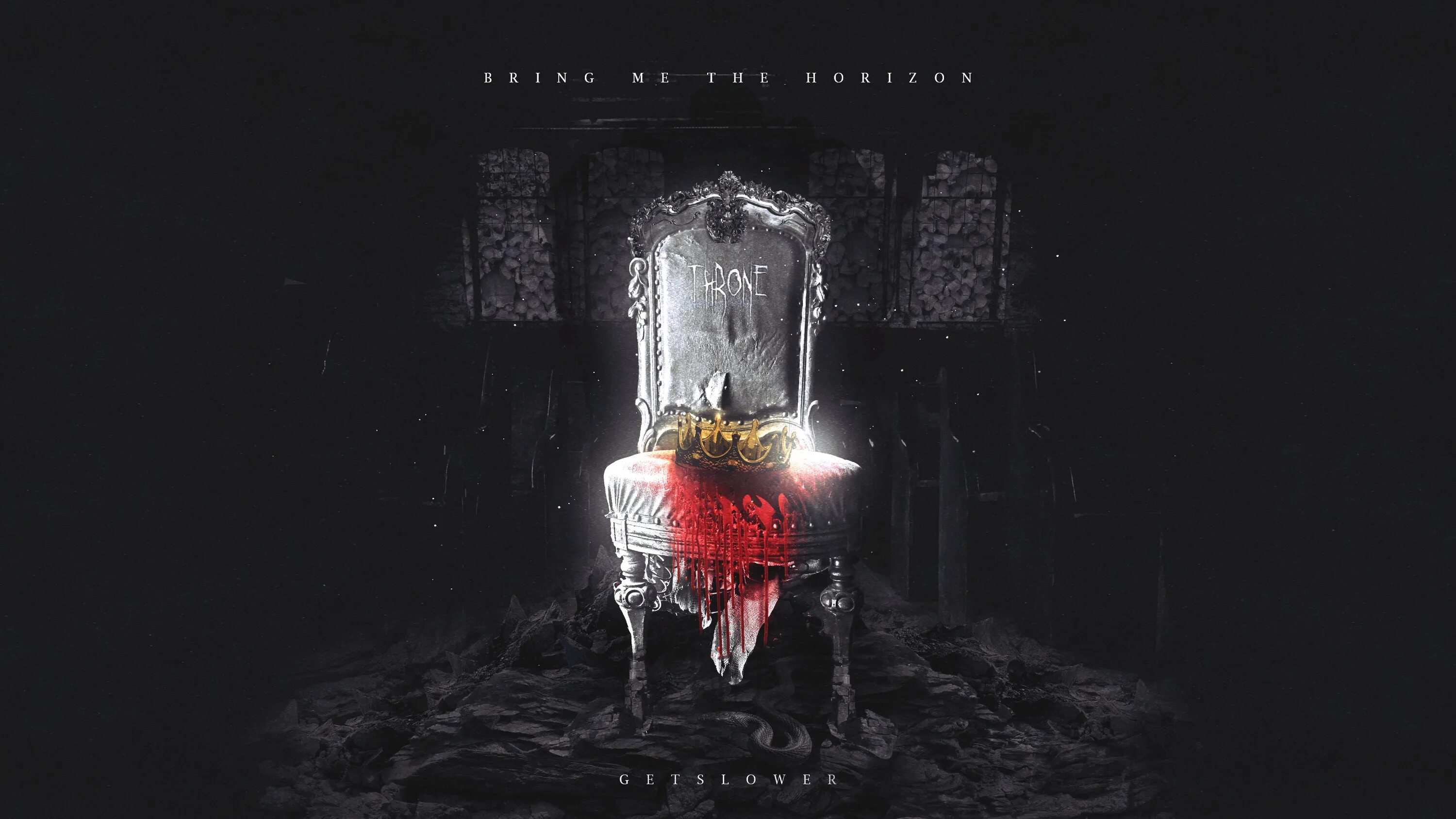 Bring me the horizon throne. Oliver Sykes Throne. Bring me the Horizon Throne обложка. Изоморфи трон. Трон на темном фоне.