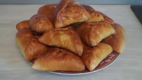 Треугольники на кефире с мясом