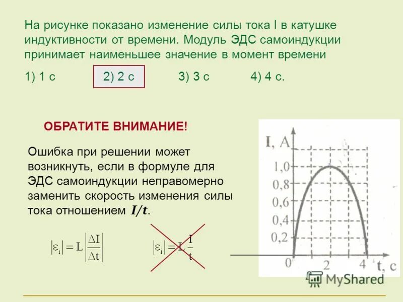 Как изменится модуль. Изменение силы тока. Изменение тока в катушке индуктивности. Изменение силы тока в катушке. Модуль ЭДС.