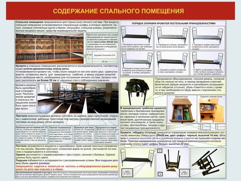 Оборудование казармы. Плакаты в бытовую комнату. Спальное помещение в казарме оборудование. Бытовая комната в армии плакаты.