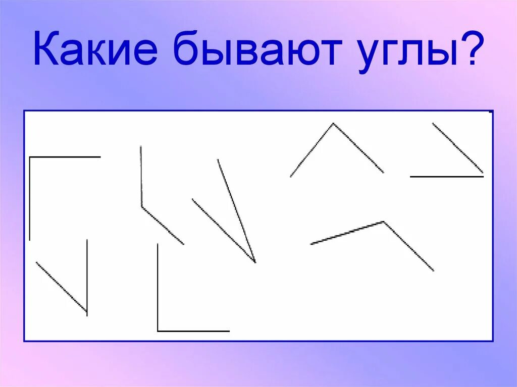 Модель прямого угла
