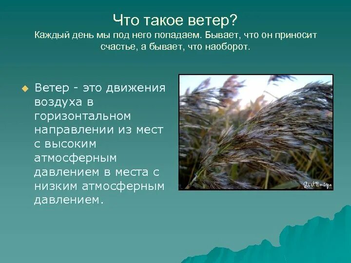 Что такое ветер текст