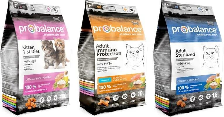 PROBALANCE Active для активных кошек, пауч 85 гр. ПРОБАЛАНС корм для кошек 10 кг. ПРОБАЛАНС для кошек 400 гр. PROBALANCE корм для котят сухой. Пробаланс для стерилизованных кошек отзывы