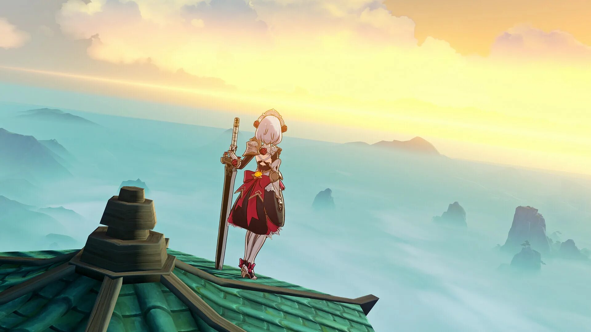 Праздник морских фонарей геншин. Нин гуан. Ли юэ геншин. Геншин пейзажи ли юэ. Сяо ивент геншин.