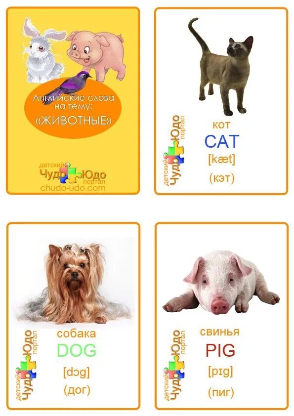 Resultado de imagen para animales para recortar y pegar Animales en ingles, Nomb