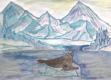 Рисунок арктической пустыни