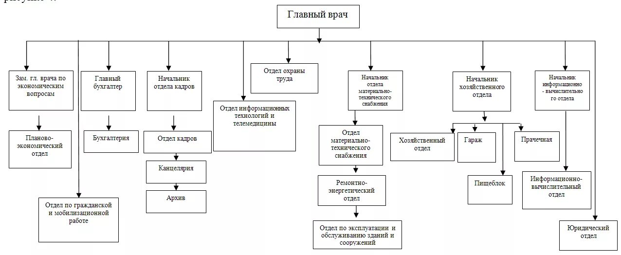 Заместитель главного врача по экономическим. Структура управления больницы схема. Организационная структура лечебно профилактического учреждения. Организационная структура платной поликлиники. Схема организационной структуры городской поликлиники.