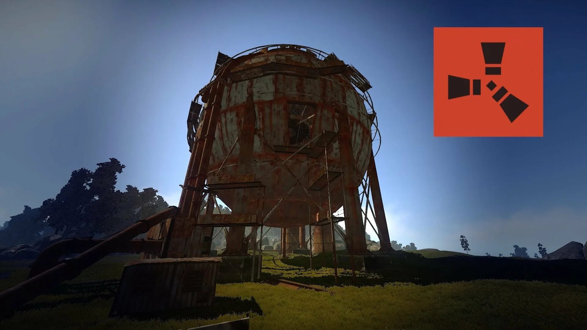 Как управлять шаром в раст. The dome раст. сфера раст. цистерна раст. спутниковая тарелка рт раст.