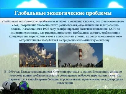 К экологическим проблемам относится ответ