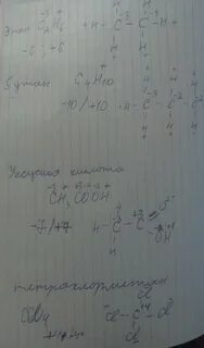 Рассчитайте степени окисления атомов углерода в этане