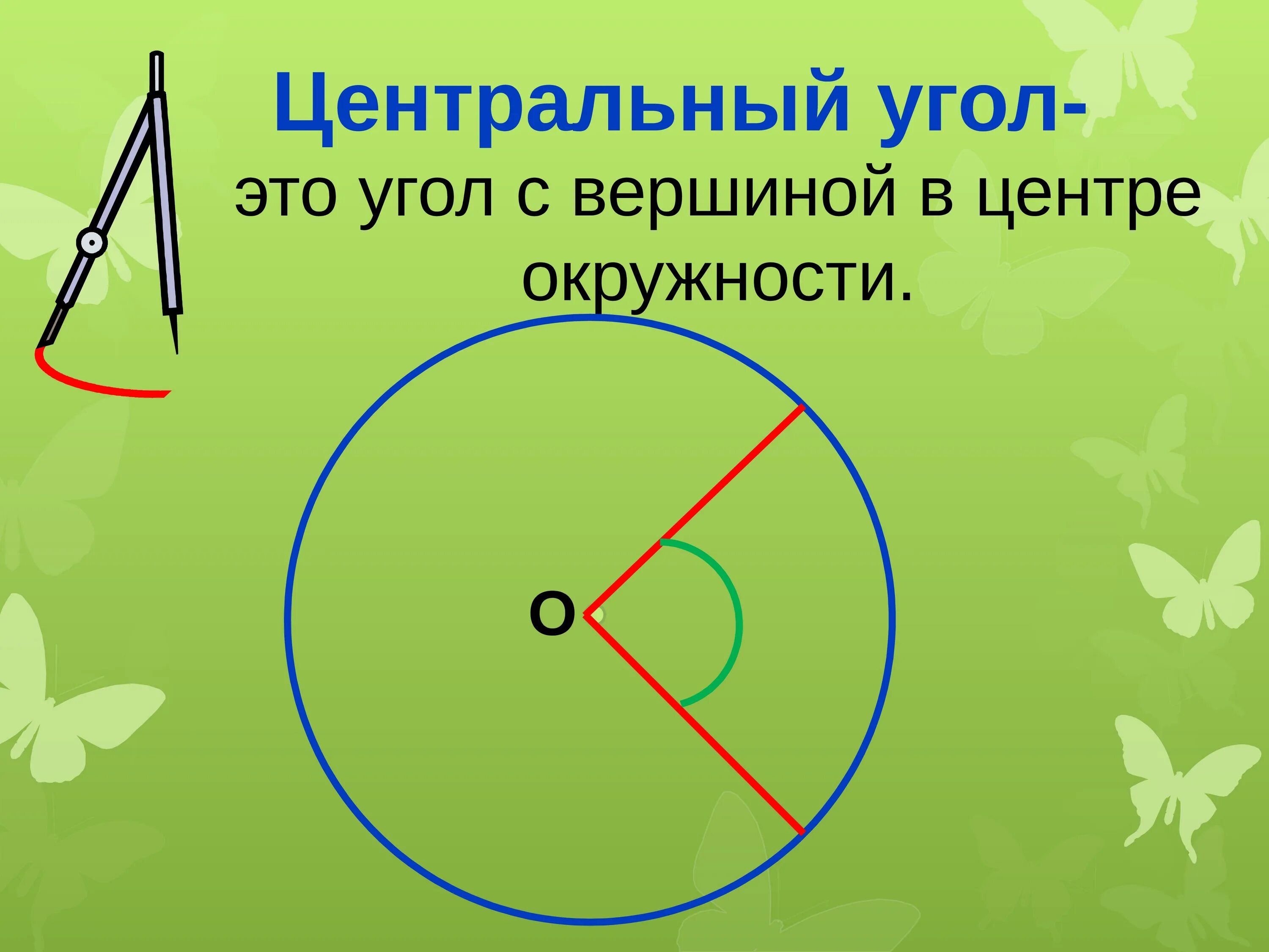 Окружность вписанная в угол 7 класс урок. Центральные и вписанные углы 8 класс. Центральный угол окружности. Геометрия углы в окружности. Геометрия 8 класс центральные и вписанные углы.