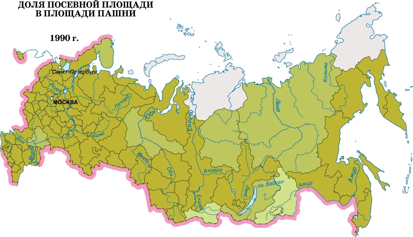 Карта сельскохозяйственных районов россии. Карта пахотных земель России. Карта сельскохозяйственных угодий России. Площадь сельскохозяйственных угодий в России. Карта посевных площадей России.