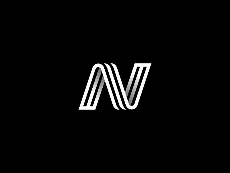 N. Логотип n. N красивый логотип. Буква n лого. Буква n на черном фоне.