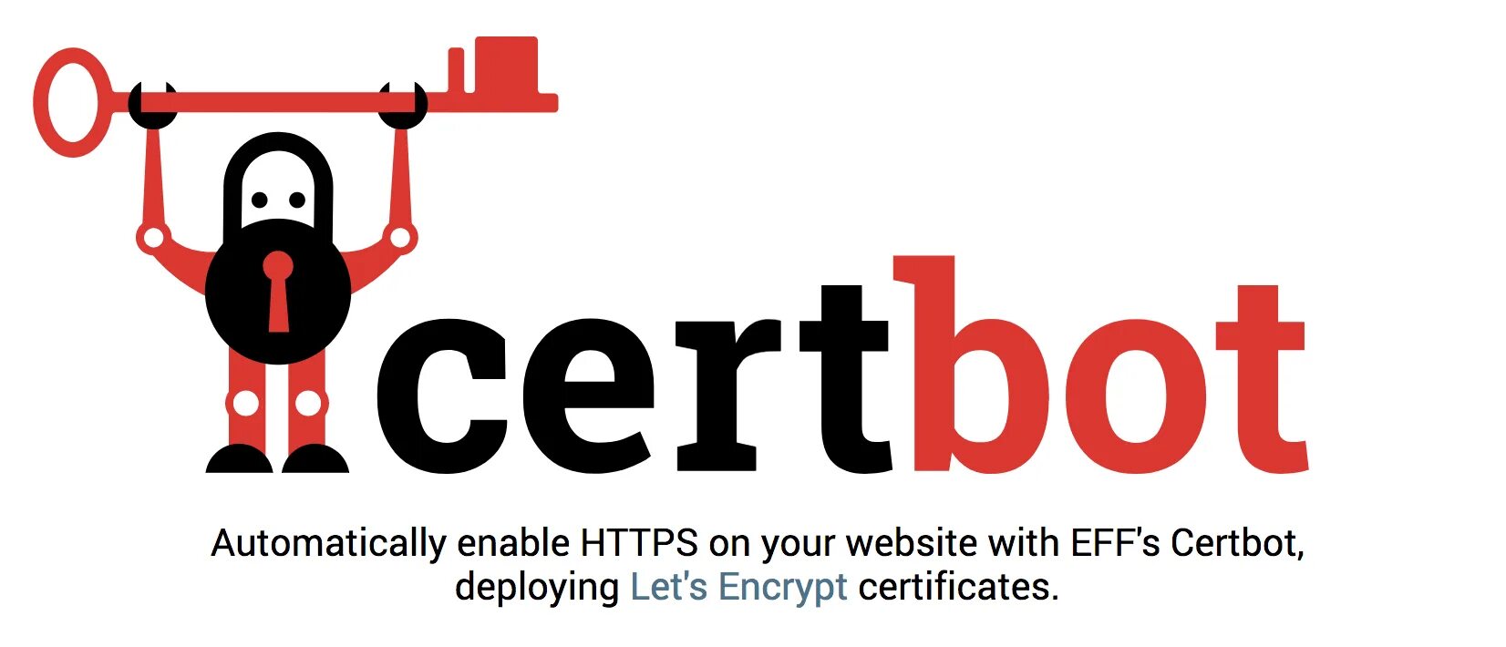 Certbot. Let's encrypt. Certbot icon. EFF. Certbot certificates