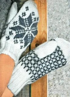 Варежки женские узоры