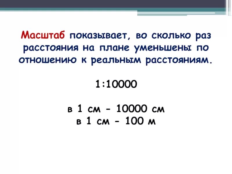 Масштаб изображения карты