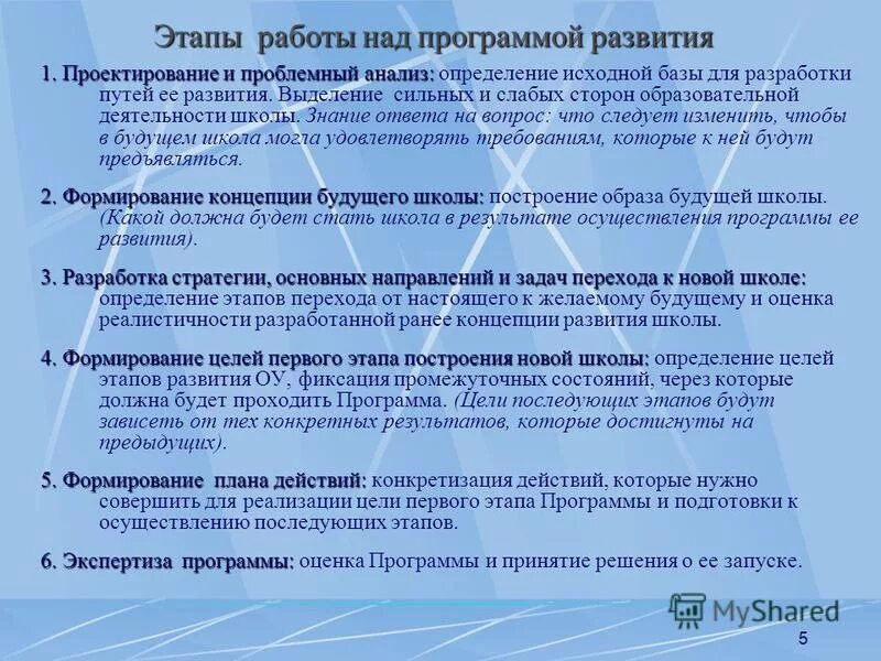 Программа развития от 1 2. Этапы работы над образовательной программой. этапы работы над программой развития. этапы работы программы. этапы работы над программой развития школы.