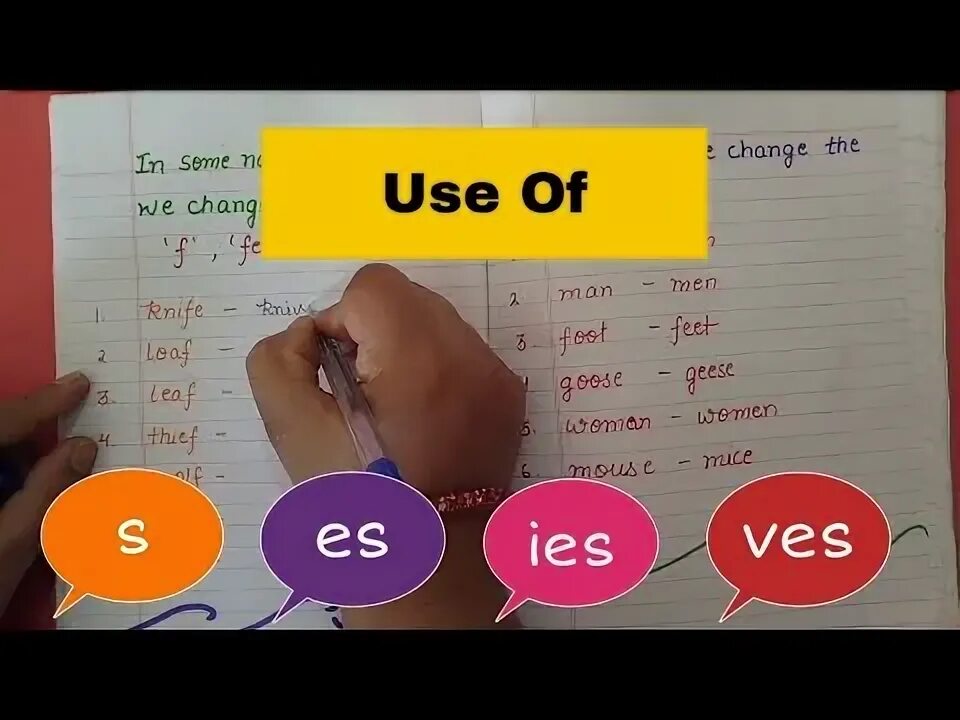 Adding s es ies. Plural form ves. put the words in the right columns s es ies ves.