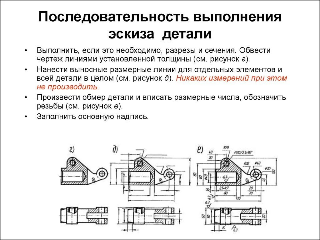 Эскиз детали последовательность выполнения эскиза. Последовательность выполнения чертежа детали. Основные правила построения чертежей и схем. Эскиз детали выполняется с чертежа детали. На изготовление трех деталей