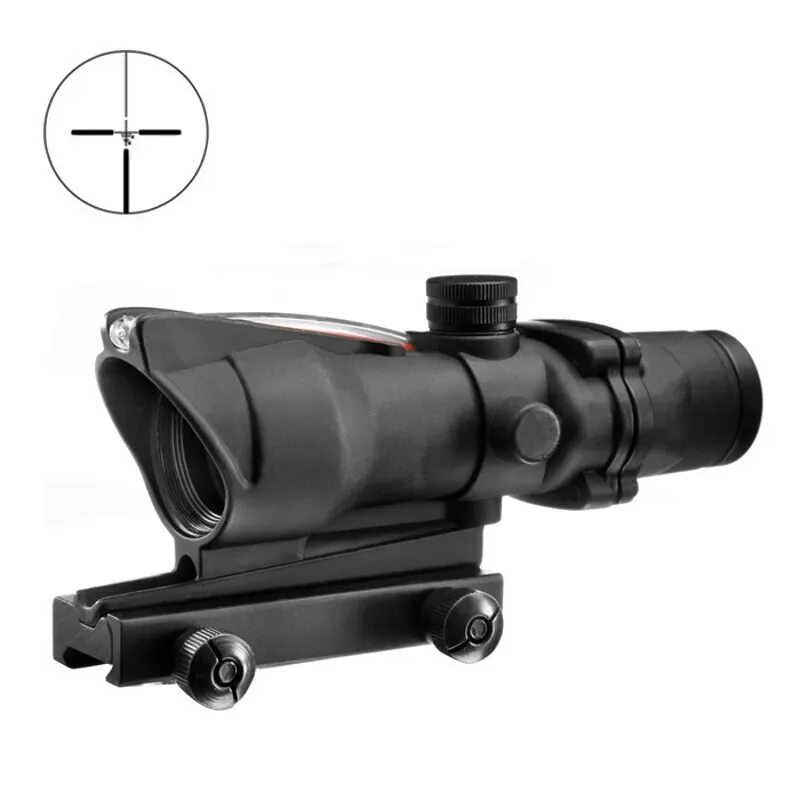 Прицел Aimpoint оптоволокно. M4a4 ACOG Redl Fiber 1x32 Red Dot (дневной,без бат). Страйкбольный прицел. ТРГ м10 оптикаси сеткалари.