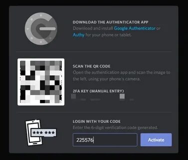 Дискорд qr код
