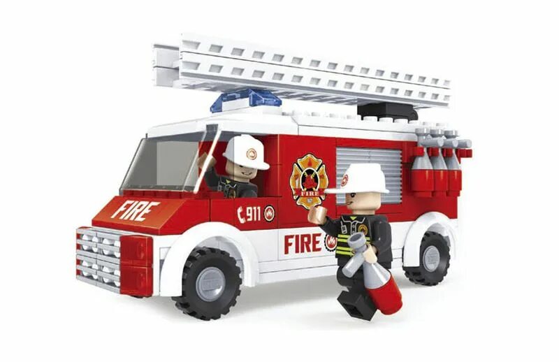 Ausini пожарная бригада. Конструктор City Fire Brigade/пожарная машина /22008 /842 детали. Конструктор пласт 97эл пожарная служба пожарная машина bb5734 Bondibon.