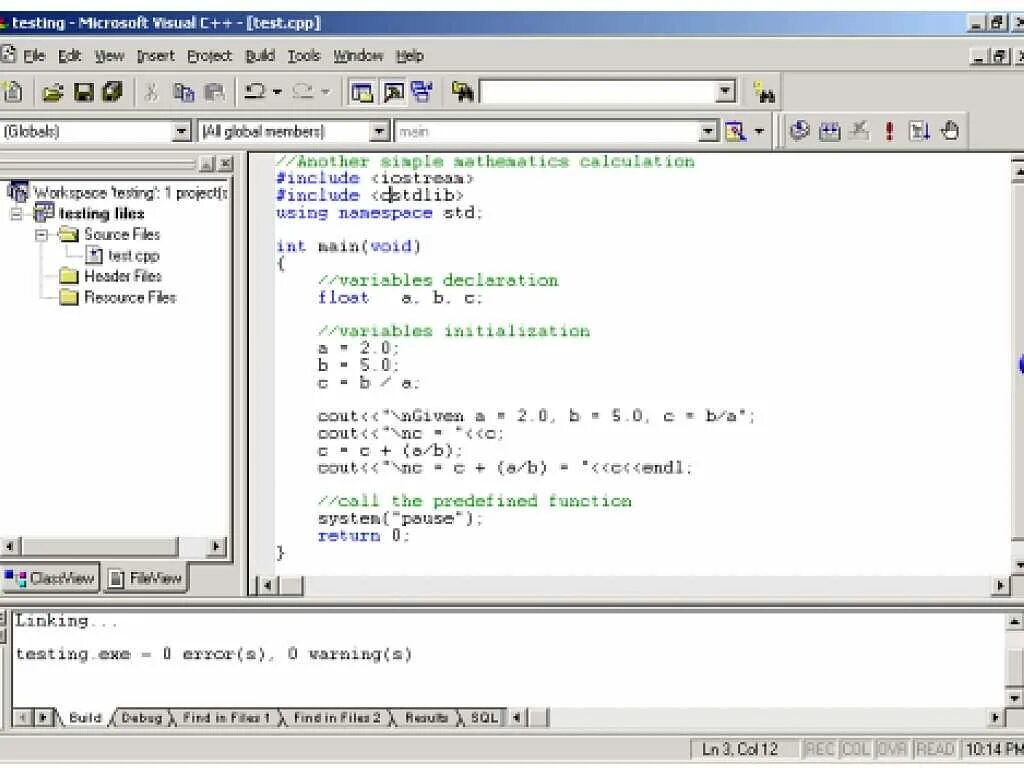 Microsoft visual c compiler