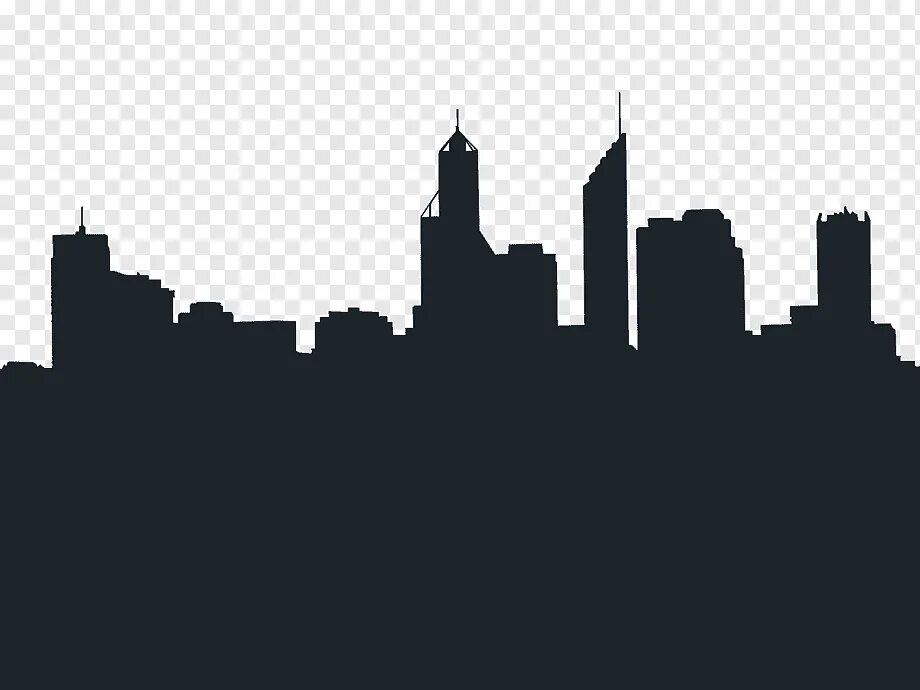 Силуэт здания. Силуэт города. очертания города. силуэт большого города.