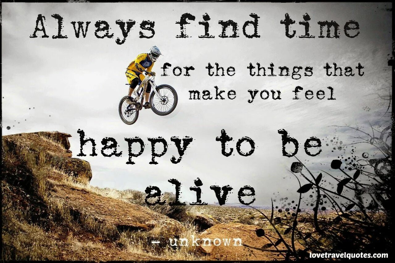 I can make you feel. Things make you feel Happy. Always find time for the things that make you feel Happy to be Alive. To be Alive. Best time to be Alive.