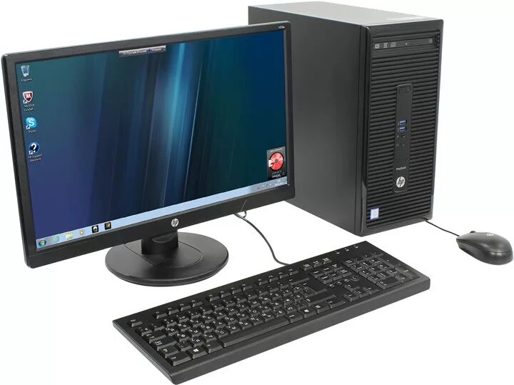 Компьютер i7 системный блок офисный. Стационарный компьютер с монитором.