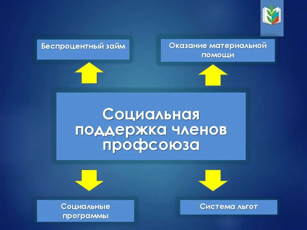 О социальной поддержке членов профсоюзов. Преимущества члена профсоюза. Социальная программа профсоюзной организации. Профсоюз социальное учреждение