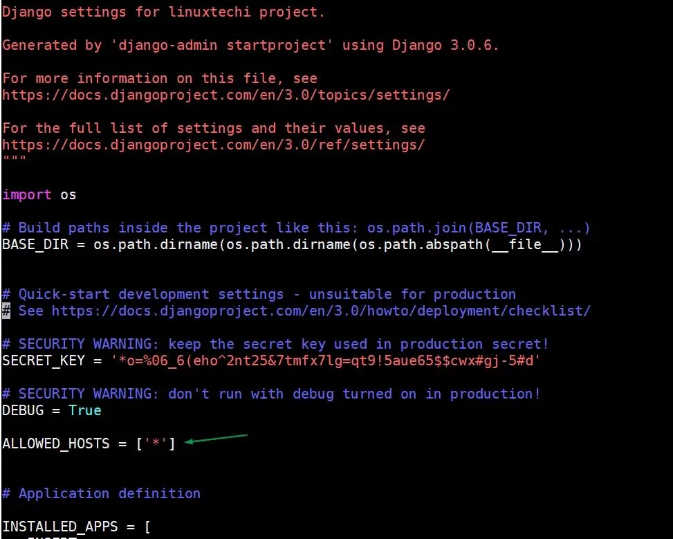 Django hosts. Allowed hosts Django. Settings Django localhost. Django Setup. Установка Django Python Ubuntu.