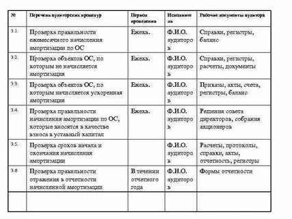 Программа проверки бухгалтерского учета