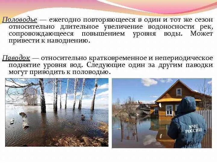 Половодье. Паводок. Половодье это для детей кратко. Последствия ежегодных весенних паводков в России.