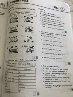 Progress test unit 2 7 класс