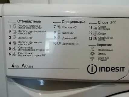Индезит 4кг инструкция