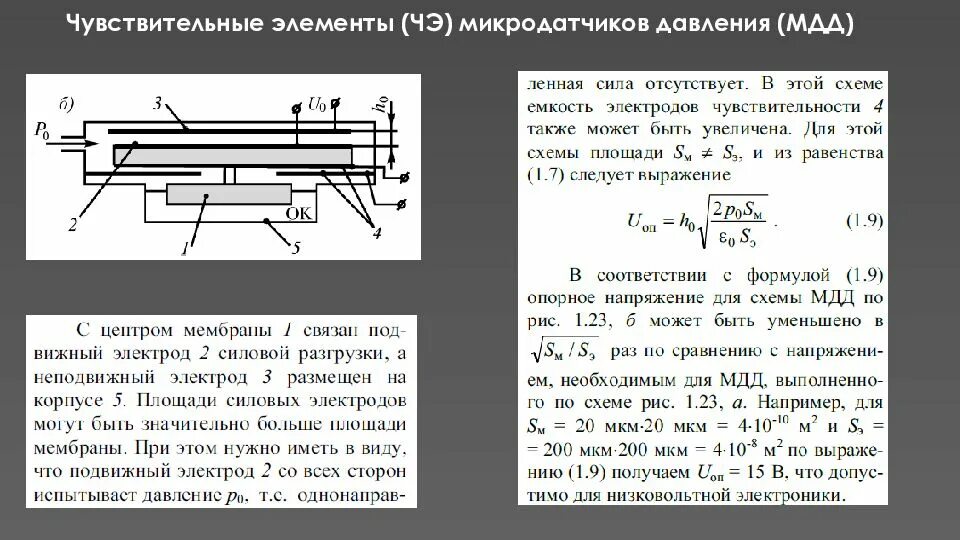 Чувствительный элемент давления