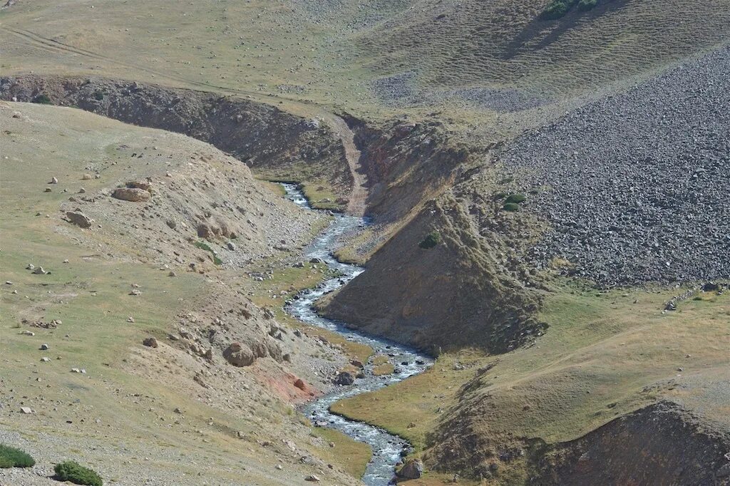 Киргизия Чаткальский район. Перевал Талас Чаткал. Река ала бука. Кыргызстан ала бука
