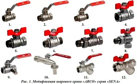 Крепеж шаровых кранов