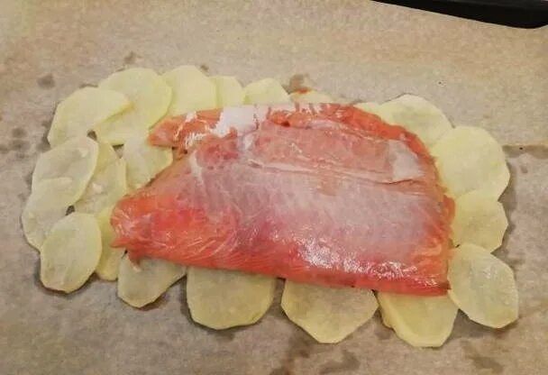 Кижуч с картошкой